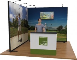 Stand cadre tissu 9m² pour salon événement